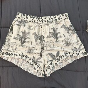 Safari Print High Waist Women Shorts